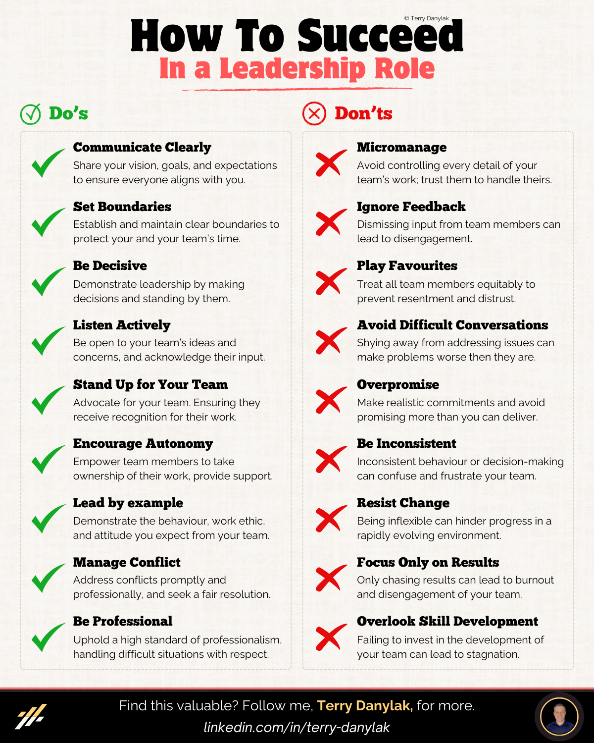Leadership Do's and Don'ts